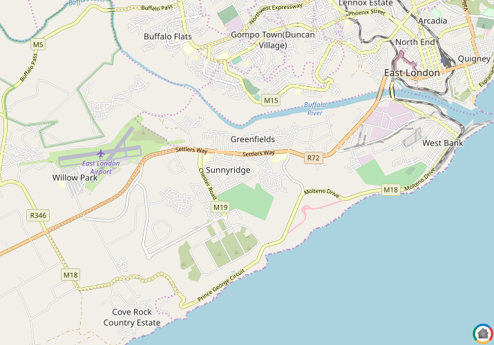 Map location of Sunnyridge
